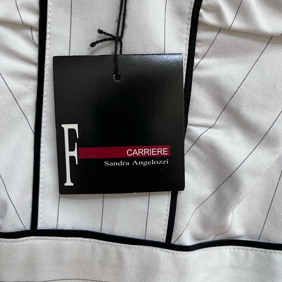 Pinstripe sleeveless dress - Picture 3 of 7